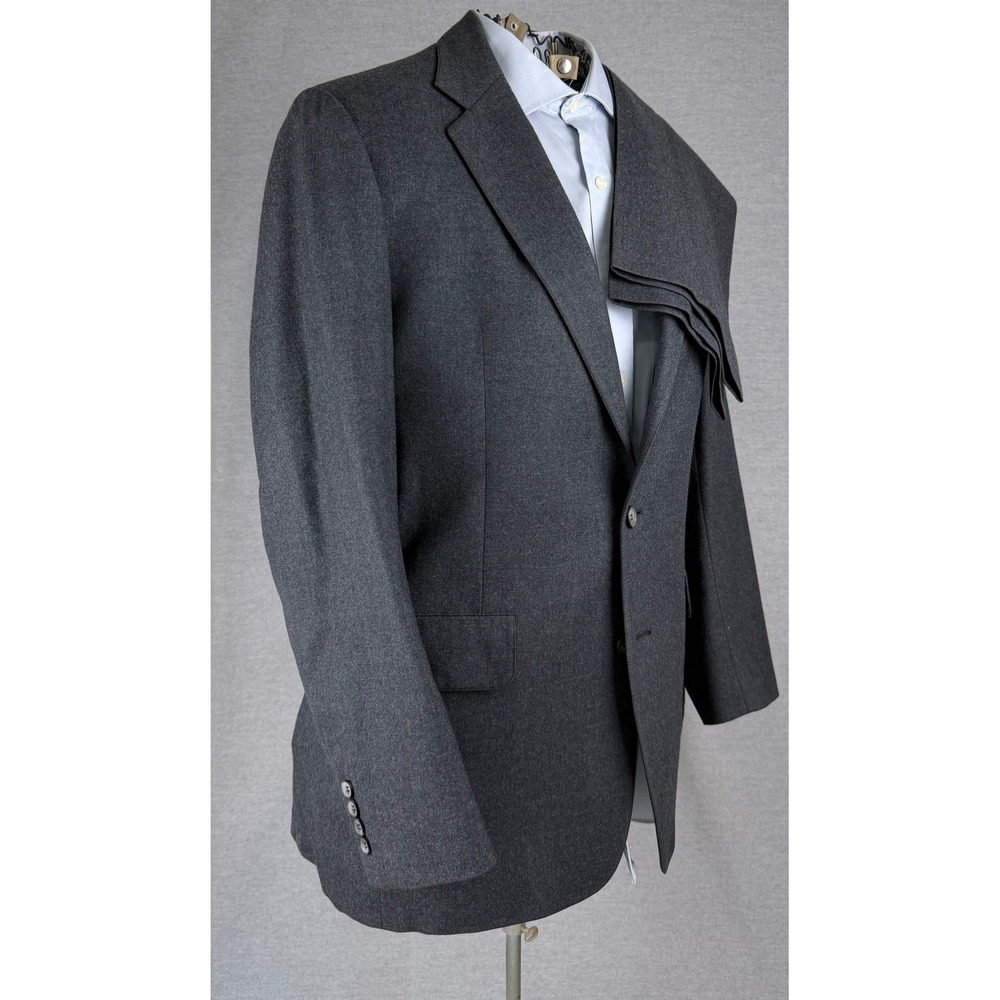 Jos. A. Bank Mens 100% Wool 2 Piece Suit Charcoal Gray Two Button 42L 35x28.5